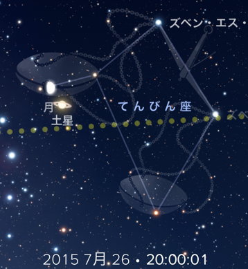 月と土星が蠍座でコンジャンクション